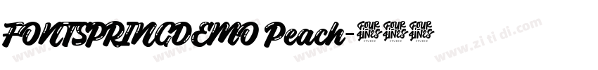 FONTSPRINGDEMO Peach字体转换